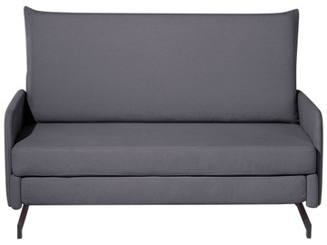 Sofa rozkładana funkcja spania łóżko szara