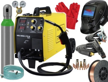 Spawarka MIGOMAT MIG 170 W MMA IGBT MAGNUM ZESTAW