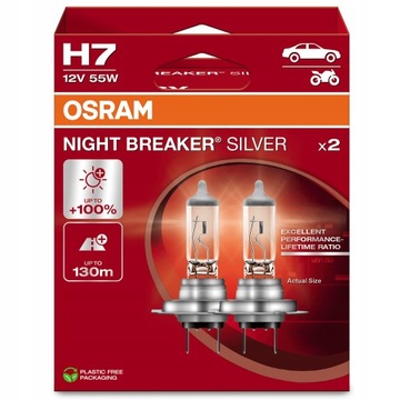 OSRAM SILVER ŻARÓWKI H7 55W 64210NBS-HCB 2SZT