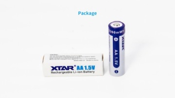 Аккумулятор XTAR в контейнере 14500-1,5В 3300мВтч 2000мАч Li-ION 4 шт.