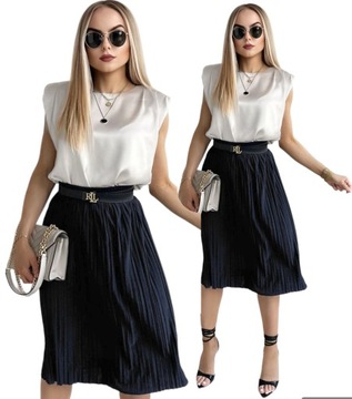 SPÓDNICA DAMSKA PLISOWANA efektowna modna