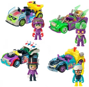 T-Racers GLOW RACE SERIES 4 АВТОМОБИЛЬ С ФИГУРКОЙ