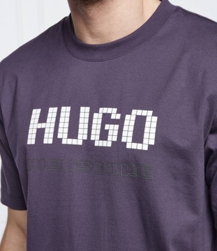 HUGO BOSS t-shirt | Regular Fit fioletowy