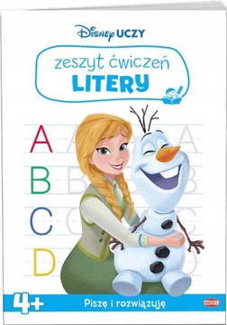 Disney uczy kraina lodu Zeszyt ćwiczeń Litery