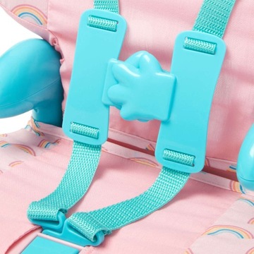 АВТОКРЕСЛО ДЛЯ КУКЛ БЕБИ HUGGLES + НОВОРОЖДЕННАЯ КУКЛА 30 СМ