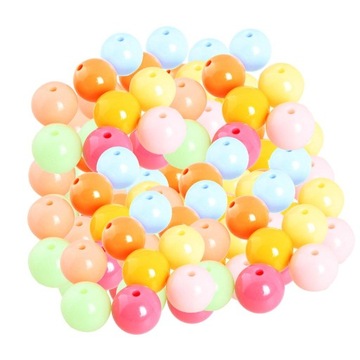 Акриловые свободные круглые маленькие разноцветные бусины своими руками, тип 7 ​​ювелирных изделий