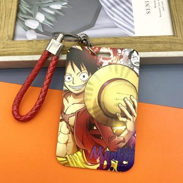 One Piece Luffy Men Business Card Holder Cartoon Anime Credit Card Bank ID