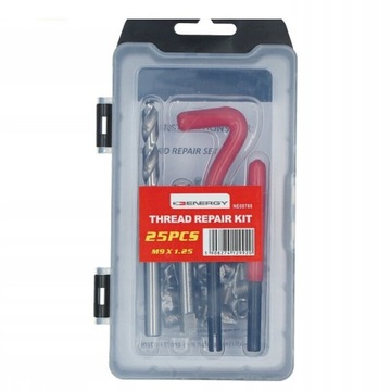 ZESTAW DO NAPRAWY GWINTÓW GWINTU M9x1.25 25szt