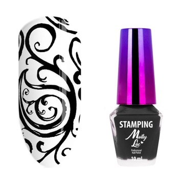 Lakier do stempli i stampingu 10 ml Czarny Nr 2