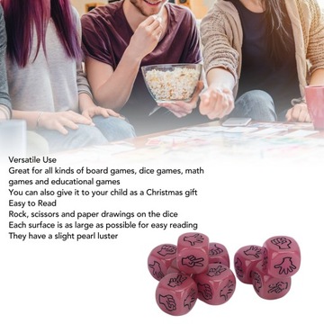 10 ШТ. НАБОР МНОГОСТОРОННИХ КУБИКОВ, 6-СТОРОННИЕ КУБИКИ