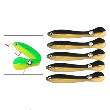 5 мягких рыболовных приманок Small Loach Bionic Fake