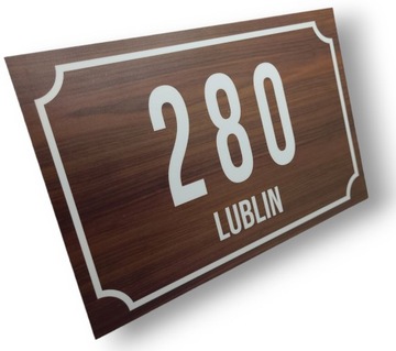 НОМЕР ДОМА 32х21см АДРЕСНАЯ ТАБЛИЧКА ДЕРЕВЯННАЯ ДОСКА С НОМЕРОМ ДОМА