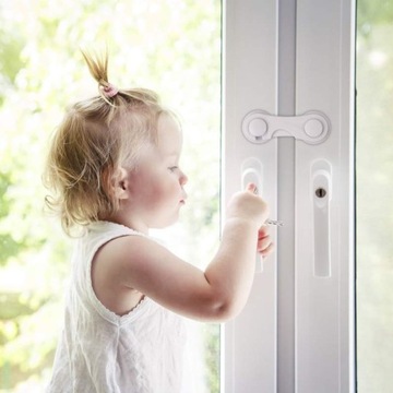 ЗАМОК ДЛЯ КРЕПЛЕНИЯ МЕБЕЛИ ШКАФОВ, ЯЩИКОВ НА ДВЕРЯХ ШКАФА, БЕЛЫЙ x10