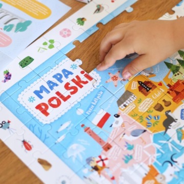 Пазл наблюдательный 117 деталей Карта Польши