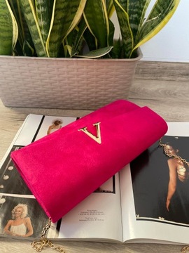 ФЕНОМЕНАЛЬНЫЙ Клатч ИЗ ЗАМШИ ФУКСИИ