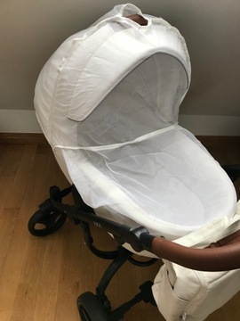 Коляска Bebetto Luca Pro - Белый, Идеальное состояние, Экокожа