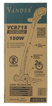 Подметальная машина VCB715 для чистки брусчатки