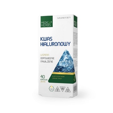 Kwas Hialuronowy Stawy Skóra Medica Herbs 40 kaps