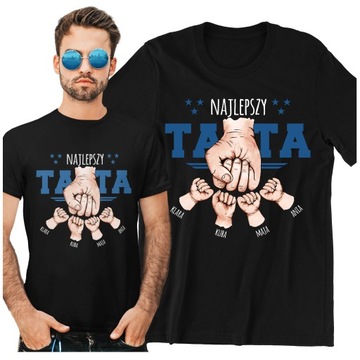 PREZENT KOSZULKA DLA TATY GANG NA DZIEŃ OJCA PERSONALIZOWANA IMIONA DZIECI