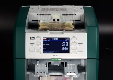 Счетчик ценных банкнот SELECTIC LS-200V, 16 купюр, 2 отделения