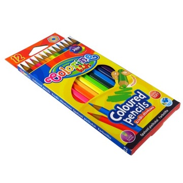 ШЕСТИГРАННЫЕ КАРАНДАШИ COLORINO 12 ШТ.