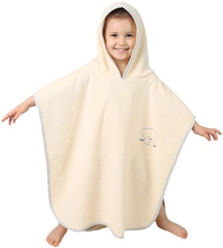 ПОНЧО ДЛЯ КУПАНИЯ BABYMAM С КАПЮШОНОМ, БОЛЬШОЕ