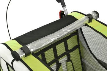 ВЕЛОСИПЕДНЫЙ ПРИЦЕП PRO 3в1, ШОК + СВЕТОДИОДЫ