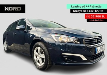Peugeot 508 I SW Facelifting 1.6 BlueHDi 120KM 2016 Peugeot 508 Bezwypadkowy, FV23, KredytowanieLeasing, gwarancja 12m gethelp