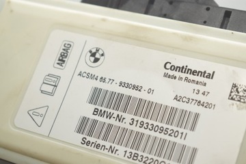 9330952 MODUL AIRBAG BMW 6 GRANÁT COUPE F06 650 I XDRIVE
