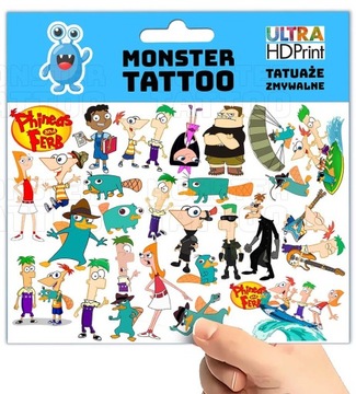 МОЮЩИЕСЯ ВРЕМЕННЫЕ ТАТУ ДЛЯ ДЕТЕЙ ФИНЕС И ФЕРБ ОРИГИНАЛЬНЫЕ ДИЗАЙНЫ