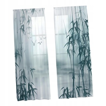 Штора на окно Bamboo Digital узор 132х241см