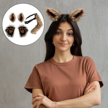 Варежки кошачьи лапы волчьи уши