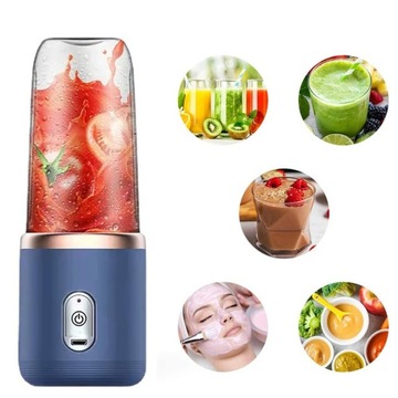 BEZPRZEWODOWY PRZENOŚNY BLENDER DO SOKÓW PODRÓŻNY 400ML 1500 MAH