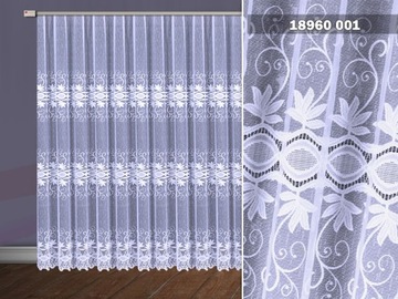 ЖАККАРДОВАЯ ШТОРА 18960/250 БЕЛАЯ НОВАЯ