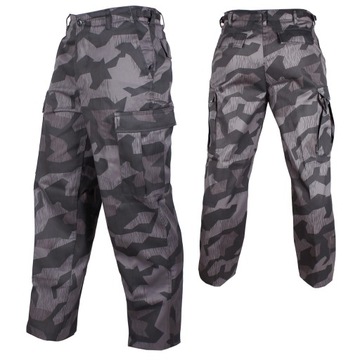 Spodnie Bojówki WojskoweTaktyczne Mil-Tec US Ranger BDU Splinter Night XL