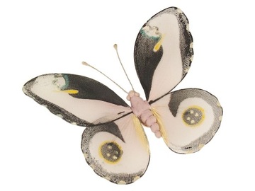 MOTYL MOTYLEK różowy dekoracja do powieszenia na firankę 20 cm