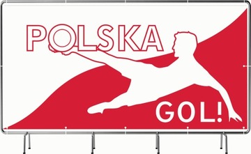 BANER REKLAMOWY 100x50cm projekt gratis różne wzory POLSKA GOL