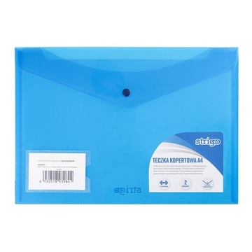 КОНВЕРТ А4, СИНИЙ STRIGO, 2 КАРМАНА