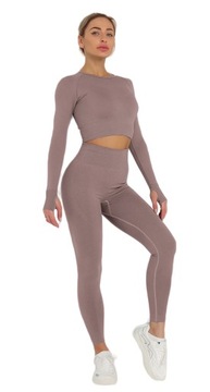 DAMSKI 2-CZĘŚCIOWY DRES FITNESS TRENINGOWY M