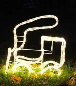 ŚWIĄTECZNA LOKOMOTYWA LED 3D OZDOBA CIUCHCIA