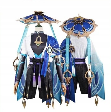 Genshin Impact Wanderer Cosplay Kostium PerukaXL