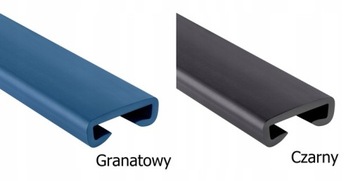 LISTWA PORĘCZOWA PCV 40/8mm BRĄZ poręcz pochwyt