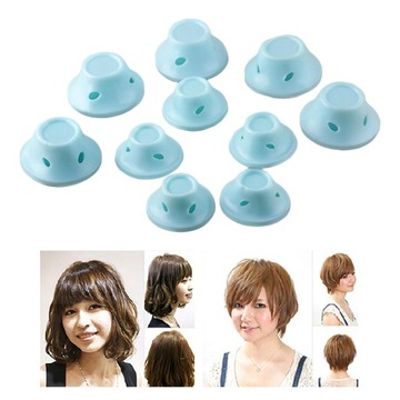 10 szt. Rod lokówki do włosów fryzjerstwo do spania niebieski