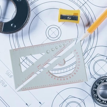 Чертеж диаграммы Треугольная линейка Измерительная линейка для проектирования Угловая линейка