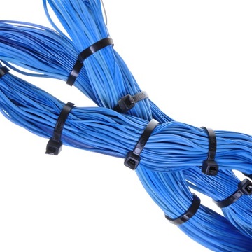 Кабельные стяжки, молнии, кабельные стяжки, черные, 2,5 х 150 мм - 100 шт.