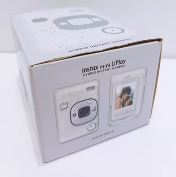 КАМЕРА FUJIFILM INSTAX MINI LIPLAY STONE WHITE