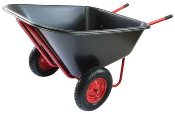 TACZKA OGRODOWA DWUKOŁOWA 300L WÓZEK PASZOWY KOLEBA XXL JAPONKA NA PASZĘ