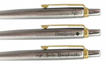 Шариковая ручка PARKER JOTTER Steel GT+GRAWER, посвященная учителю матери и отца
