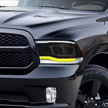 DODGE RAM 2009-2018 SVĚTLO LED DRL BLUE PŘEDNÍ LEVÝ + PRAVÁ BLACK EVROPA