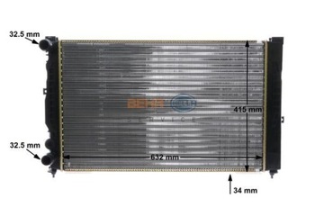 Радиатор, система охлаждения двигателя MAHLE CR 647 000S